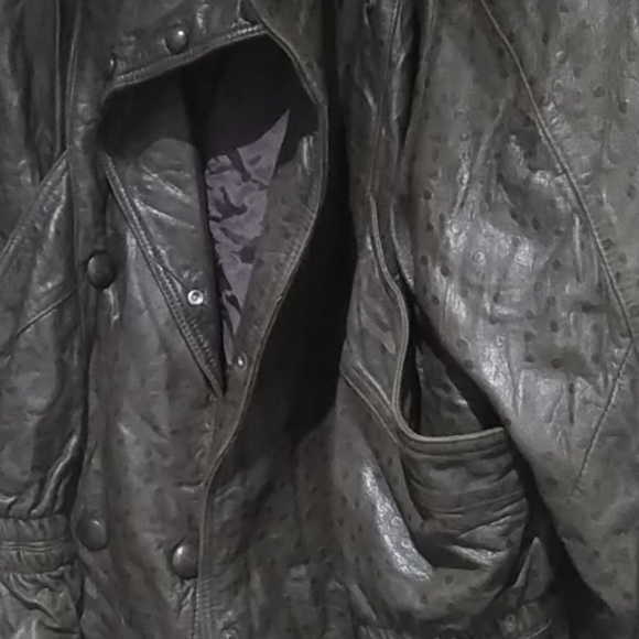 Vintage Double Breasted PCFL Leather Jacket - Picture 3 of 8